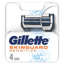 Gillette SkinGuard Sensitive Razor Blade Refills Aloe, 4 Count