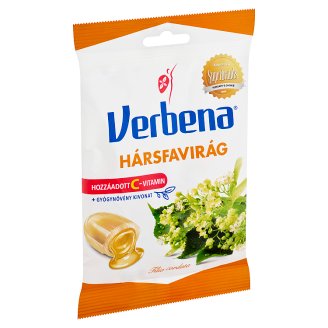Verbena töltött keménycukorka hársfavirág kivonattal és C vitaminnal 60 g