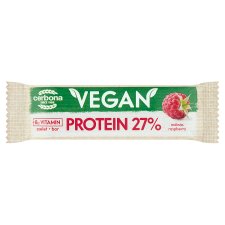Cerbona Vegan magas fehérjetartalmú málnás szelet kakaós bevonattal 40 g