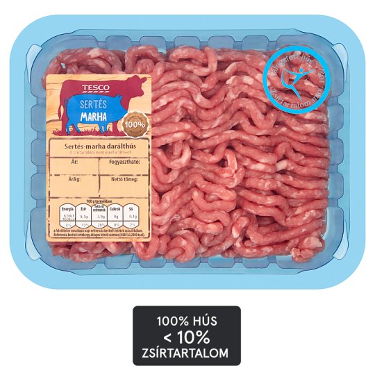 Tesco sertés-marha darálthús 10% zsírtartalommal 0,500 kg