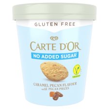 CARTE D'OR poharas jégkrém vegán karamell-pekándió ízű hozzáadott cukor nélkül 465 ml