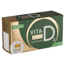 Béres Vita-D₃ 4000 NE Dietary Supplement Soft Gelatin Capsule 60 x 0,139 g