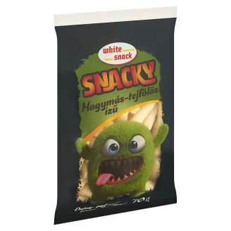 White Snack Snacky hagymás-tejfölös ízű extrudált kukoricarudacska 70 g