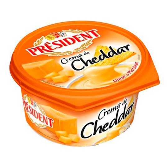 Président Creme de Cheddar Fondu Spreadable Cheese Cream with Cheddar