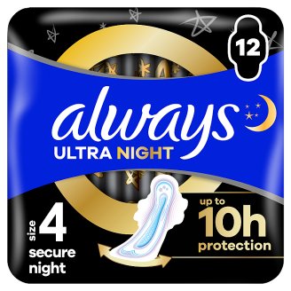Always Ultra Secure Night Betét 12 Darabos Kiszerelés