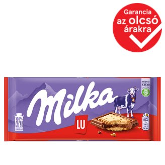 Milka LU alpesi tejcsokoládé ropogós keksszel 87 g