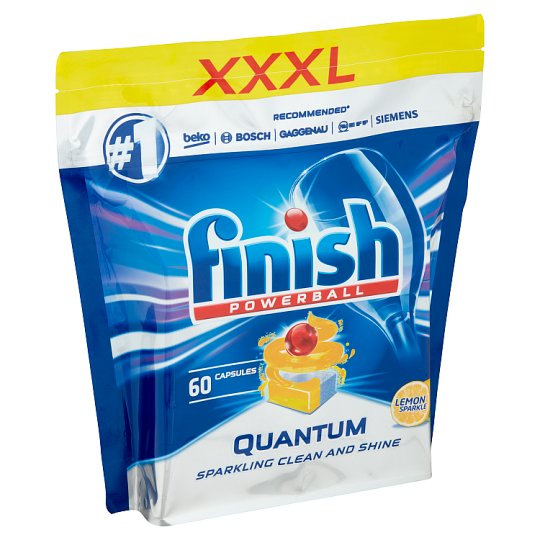 Finish Quantum Max Lemon Sparkle Dishwasher Tablets 60 pcs