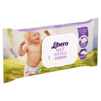 Libero parfümmentes nedves törlőkendő nyugtató repceolajjal 64 db