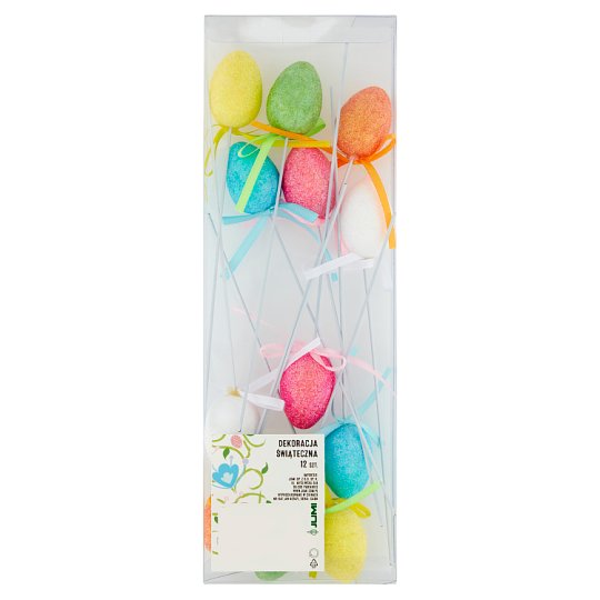 Pinned Easter Egg Decoration 12 pcs Tesco Online, Tesco From Home