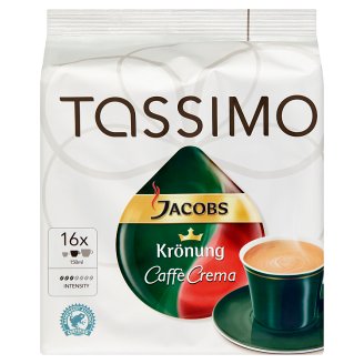 Tassimo Jacobs Krönung T disc Caffé Crema pörkölt, őrölt kávé 16 db 104 g