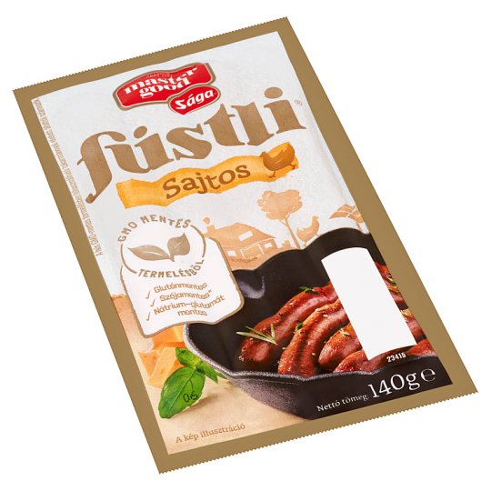 Sága Füstli Cooked Smoke Flavoured Chicken Meat Product with Cheese 140 g