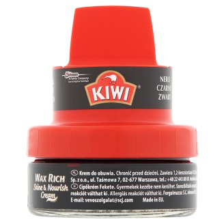 Kiwi Wax Rich fekete cipőkrém 50 ml