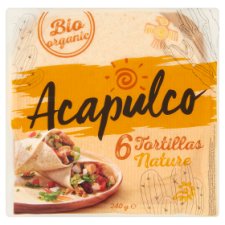 Poco Loco Acapulco Organic Soft Tortillas with Wheat Flour 6 pcs 240 g