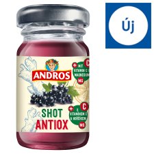 Andros Shot Antiox Blackcurrant and Ginger Drink with Vitamin C and Magnesium 55 ml