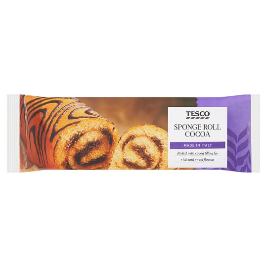 Tesco Cocoa Sponge Roll 250 g