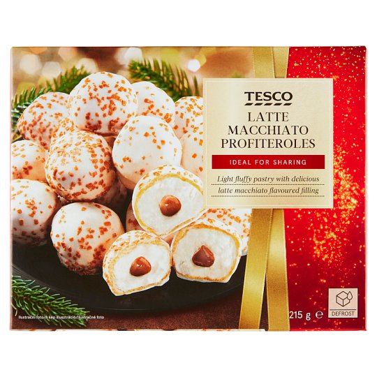Tesco QuickFrozen Light Fluffy Pastry with Latte Macchiato Flavoured