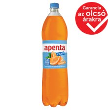 Apenta Light Orange Soft Drink with Lightly Carbonated Mineral Water with Sweeteners 1,5 l 