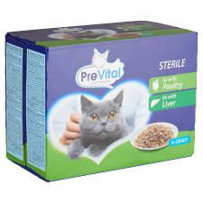 PreVital Complete Pet Food for Adult Cats in Gravy 12 x 100 g