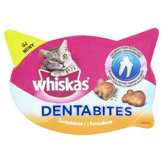 Whiskas Dentabites kiegészítő állateledel felnőtt macskák számára csirkehússal 40 g