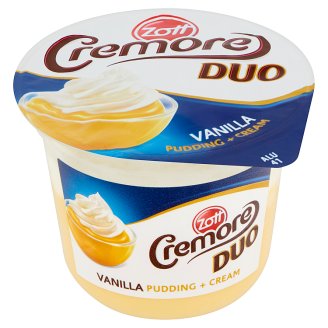 Zott Cremore Duo vanília ízű puding tejszínhabbal 200 g