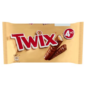 Twix 4 Pack kekszes szeletek karamellával tejcsokoládéba mártva 200 g