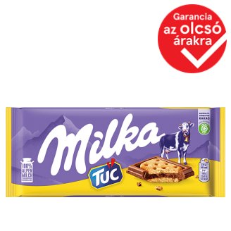 Milka Tuc Alpesi tejcsokoládé sós krékerrel 87 g