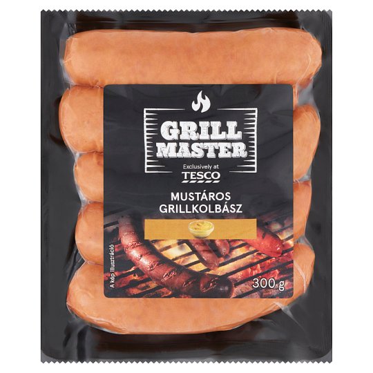 Grill Master mustáros grillkolbász 300 g