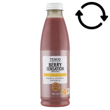 Tesco Berry Sensation Smoothie Full of Fruit 750 ml