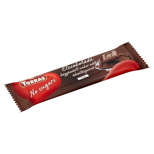 Torras Dark Chocolate with Sweetener and with No Sugars Added 30 g ...