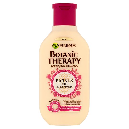 Garnier Botanic Therapy Ricinus Oil & Almond sampon gyenge, töredezésre hajlamos hajra 250 ml