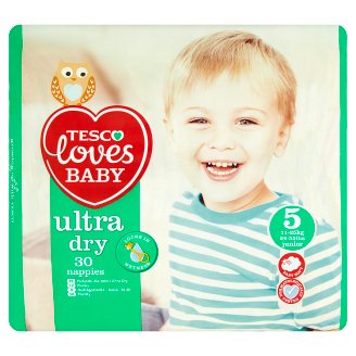 Tesco Loves Baby Ultra Dry 5 Junior nadrágpelenka 11-25 kg 30 db