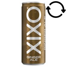 XIXO Ginger Ale Ginger Flavoured Soft Drink with Sugar and Sweetener 250 ml