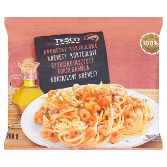 Tesco gyorsfagyasztott koktélgarnéla 200 g
