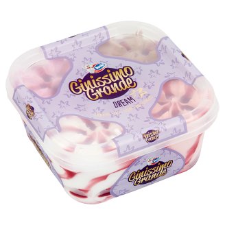 Ledo Ginissimo Grande csokoládé-eper-erdei gyümölcs-citromízű jégkrém erdei gyümölcs öntettel 870 g