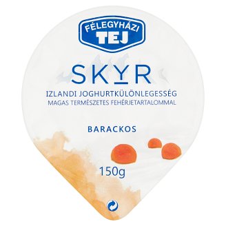 Félegyházi Tej Skyr barackos izlandi joghurtkülönlegesség 150 g