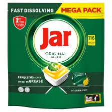 Jar Original All In One Dishwasher Tablets Lemon, 116 Tablets