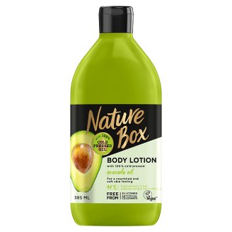 Nature Box Avokádó testápoló a táplált bőrért 385 ml