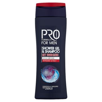 Tesco Pro Formula for Men Get Energized tusfürdő & sampon 250 ml