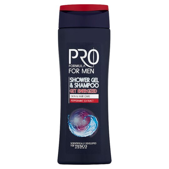 Tesco Pro Formula for Men Get Energized Shower Gel & Shampoo 250 ml