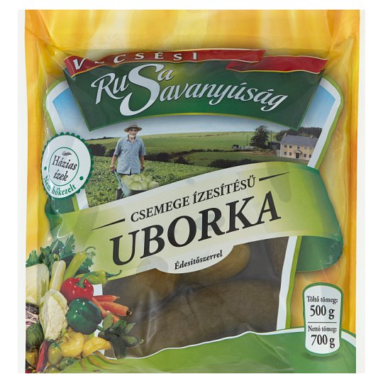 Rusa Savanyúság csemege ízesítésű uborka édesítőszerrel 700 g
