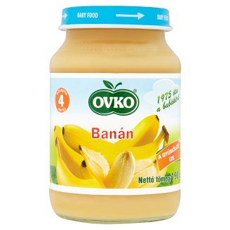 Ovko glutén- és tejszármazékmentes banán bébidesszert 4 hónapos kortól 190 g