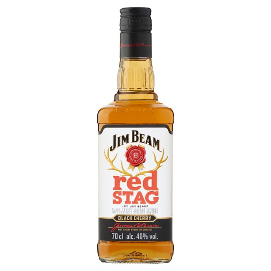 Jim Beam Red Stag cseresznye ízesítésű Bourbon whiskey alapú likőr 40% 0,7 l