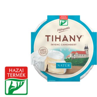 Tihany Válogatás Ínyenc Camembert natúr zsírdús lágysajt 125 g
