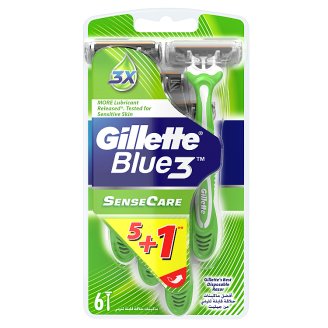 Gillette Blue3 Sensitive Eldobható Férfi Borotvák 5+1 db