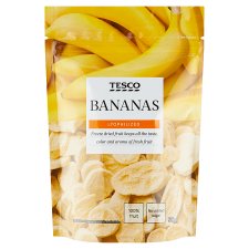 Tesco fagyasztva szárított banánszeletek 50 g