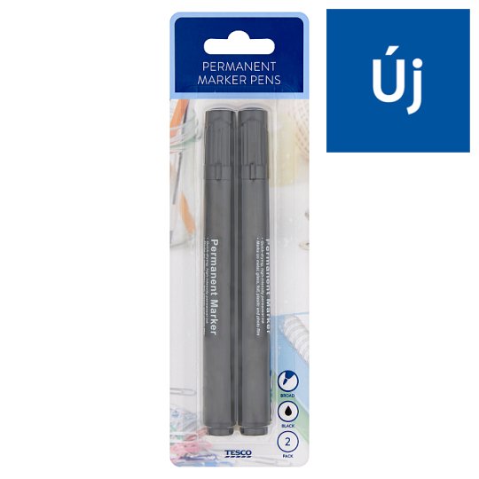Tesco Permanent Marker Pens 2 pcs Tesco Online, Tesco From Home