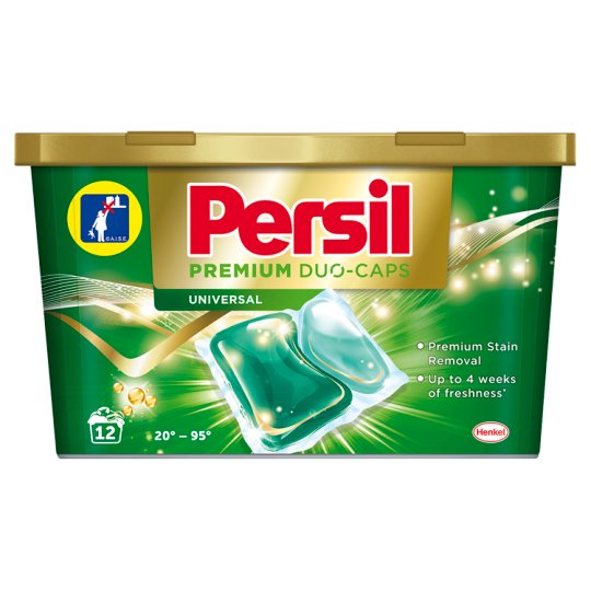Persil Premium Universal Duo-Caps mosószer koncentrátum fehér, világos ruhadarabokhoz 12 mosás 300 g