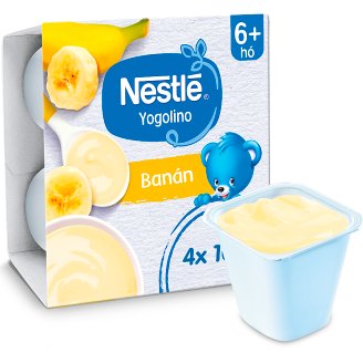 Nestlé Yogolino tejalapú banános bébidesszert 6 hónapos kortól 4 x 100 g
