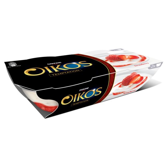 Danone Oikos élőflórás görög krémjoghurt eperöntettel 2 x 110 g