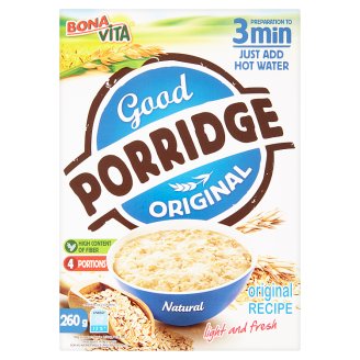 Bona Vita Good Porridge natúr zabkása 260 g